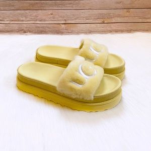 UGG Women’s Laton Fur Slides In Margarita